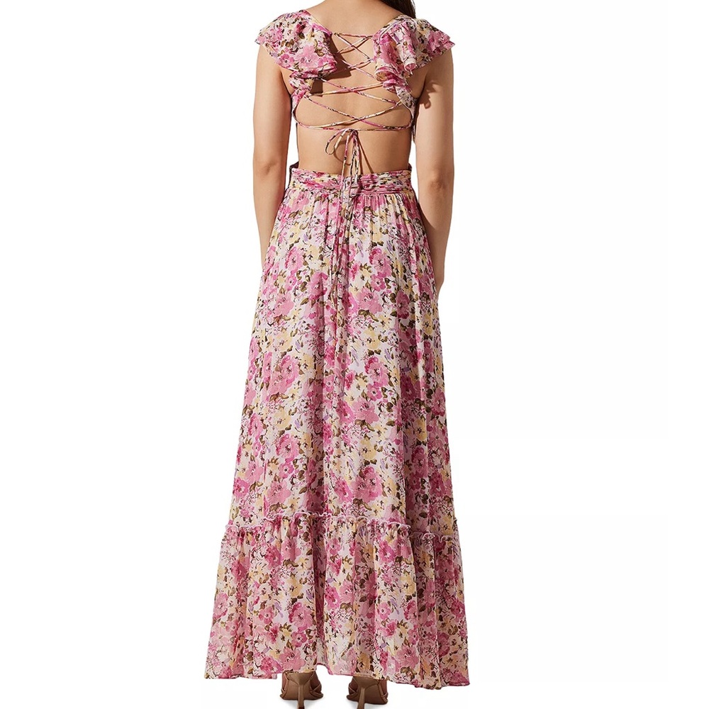 ASTR the Label primrose floral maxi dress small